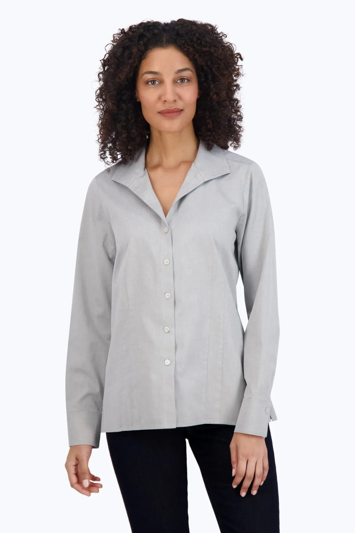 Katie Long Sleeve Pinpoint No Iron Shirt