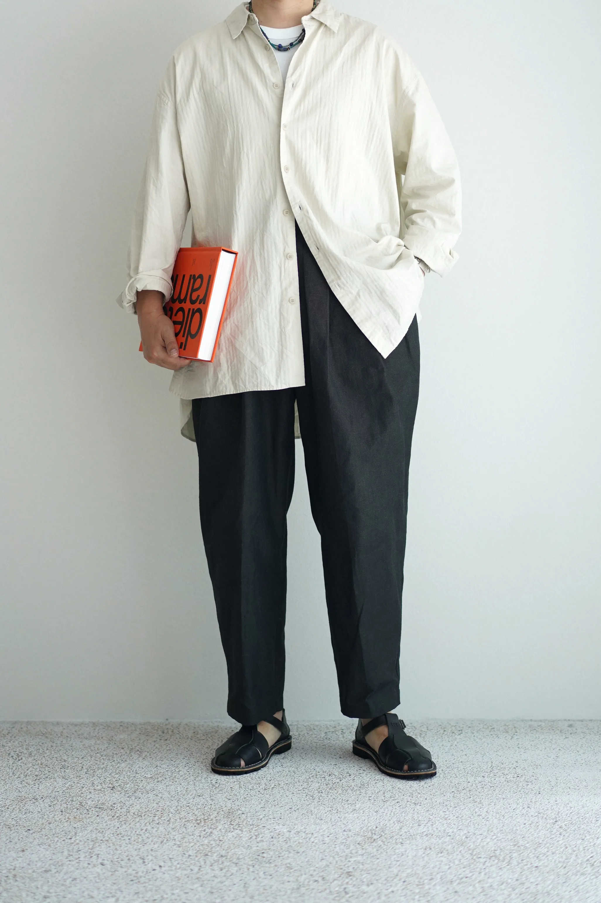 Kontor / 3 PLEAT WIDE TROUSERS/ STYLE