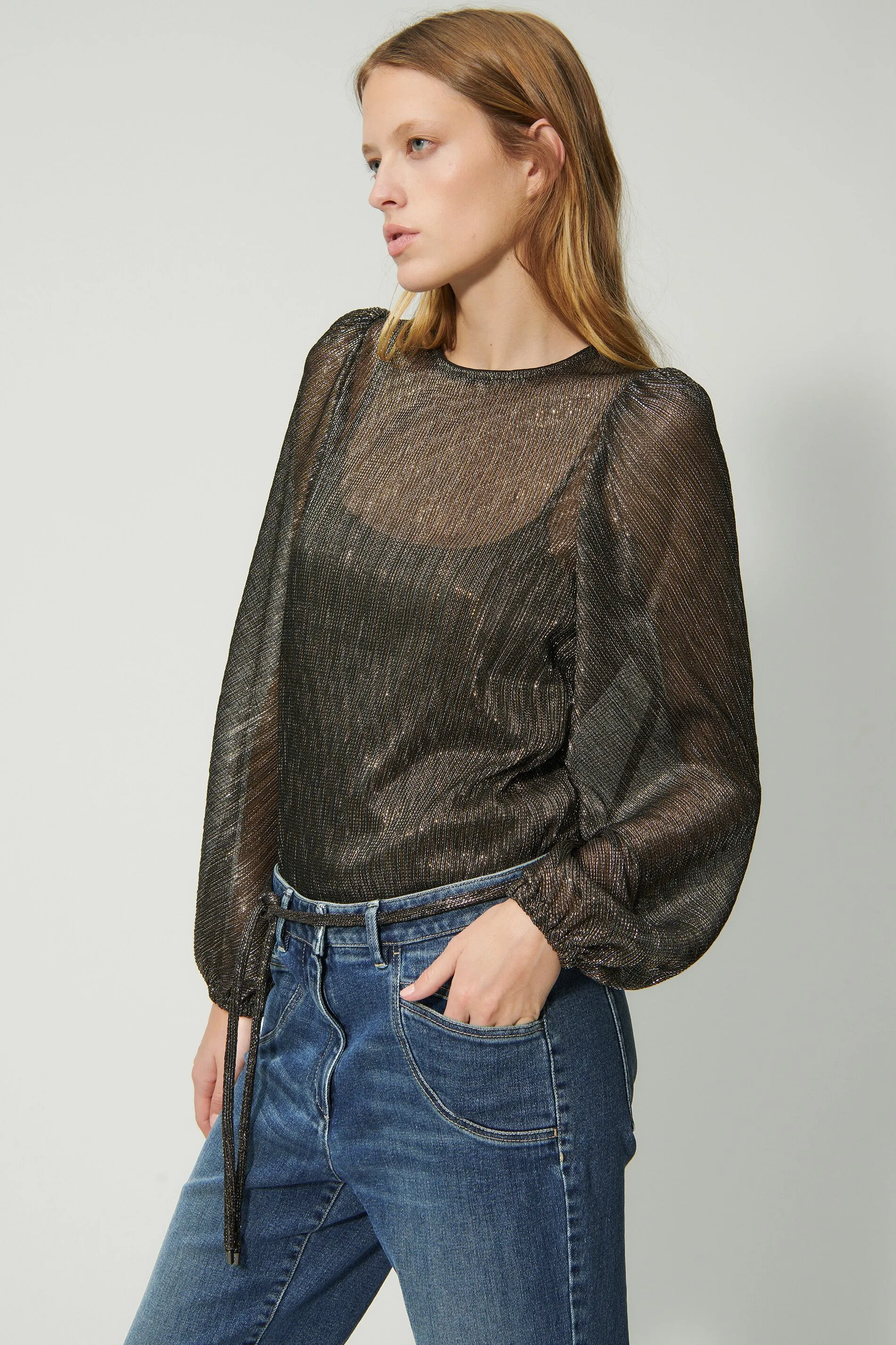 Lamé Blouse