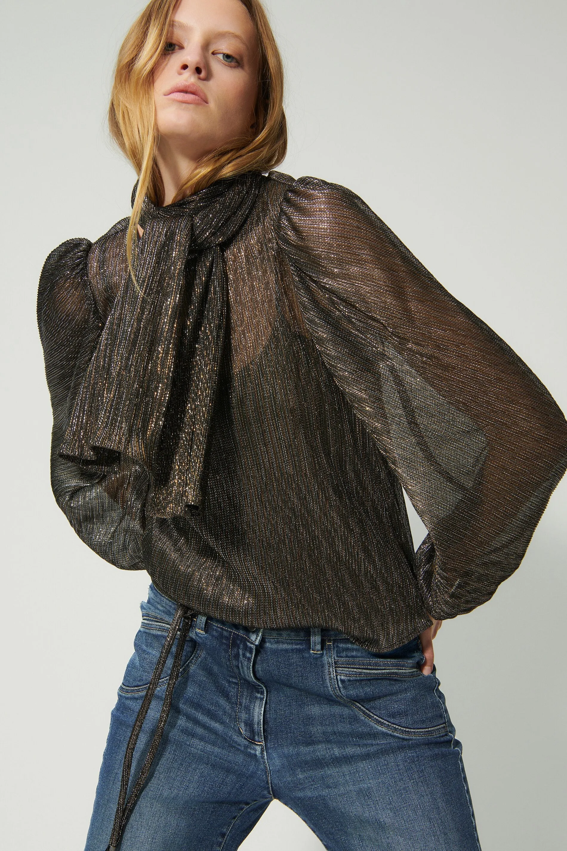 Lamé Blouse