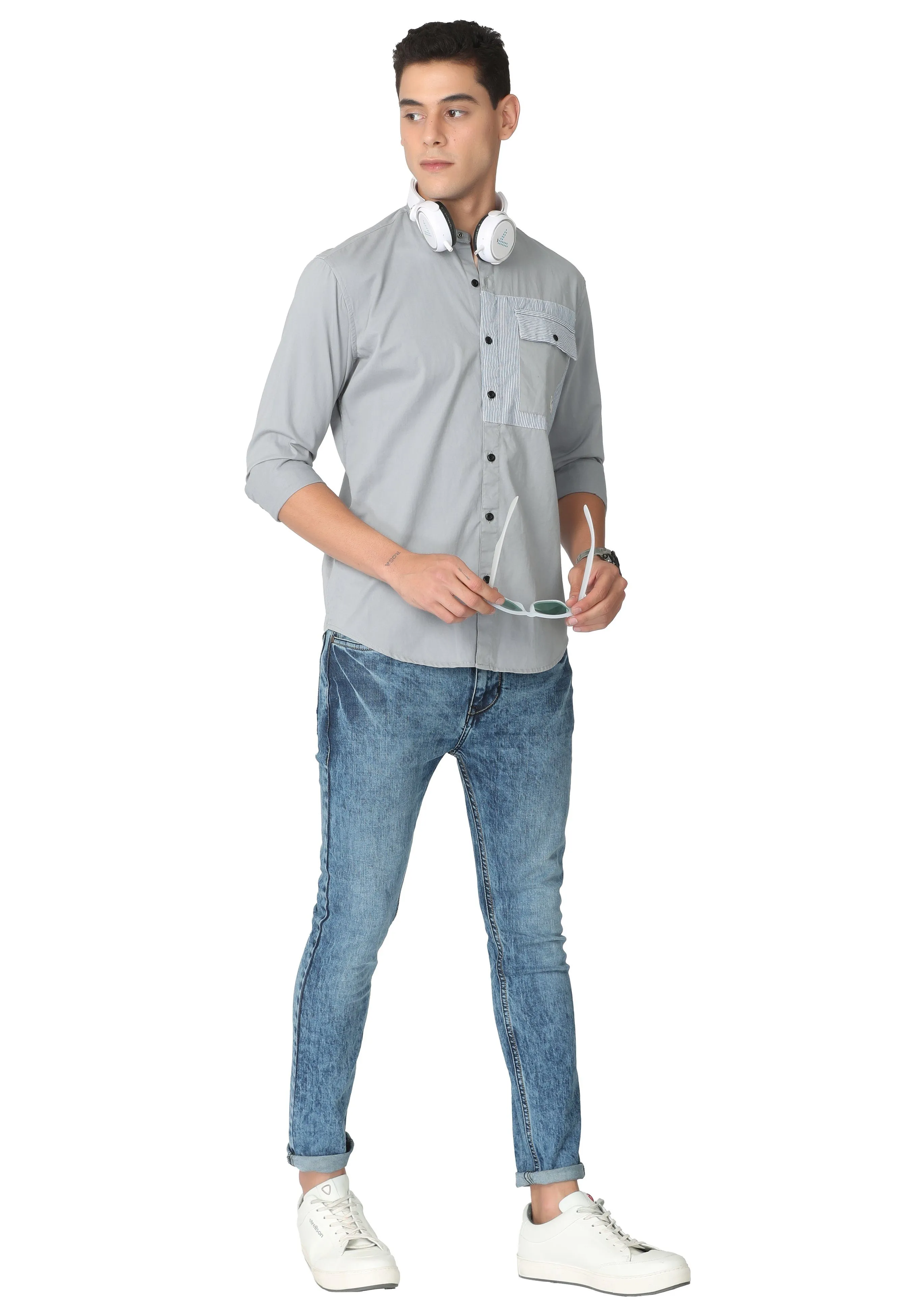 Light Grey Casual Shirt