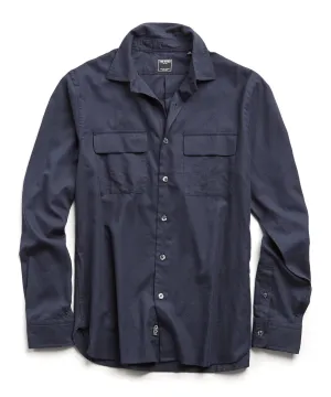 Lightweight Italian Military Shirt in Navy