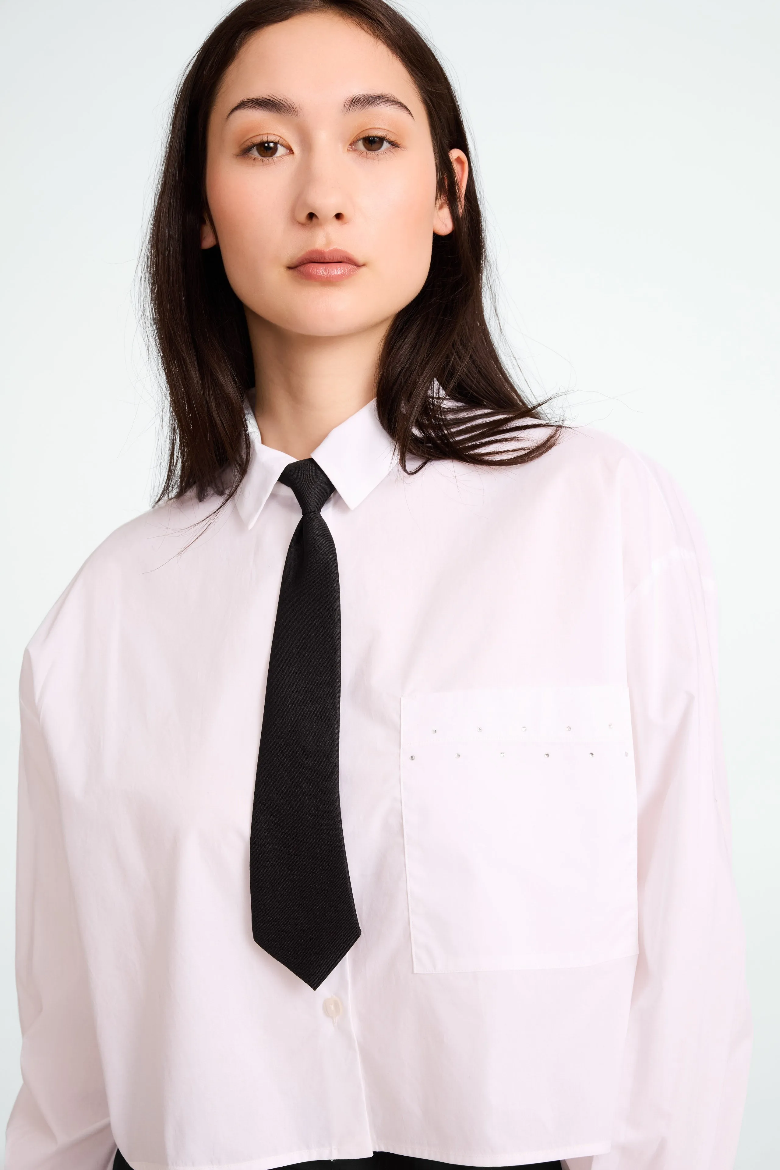 Linfa studio poplin blouse | White