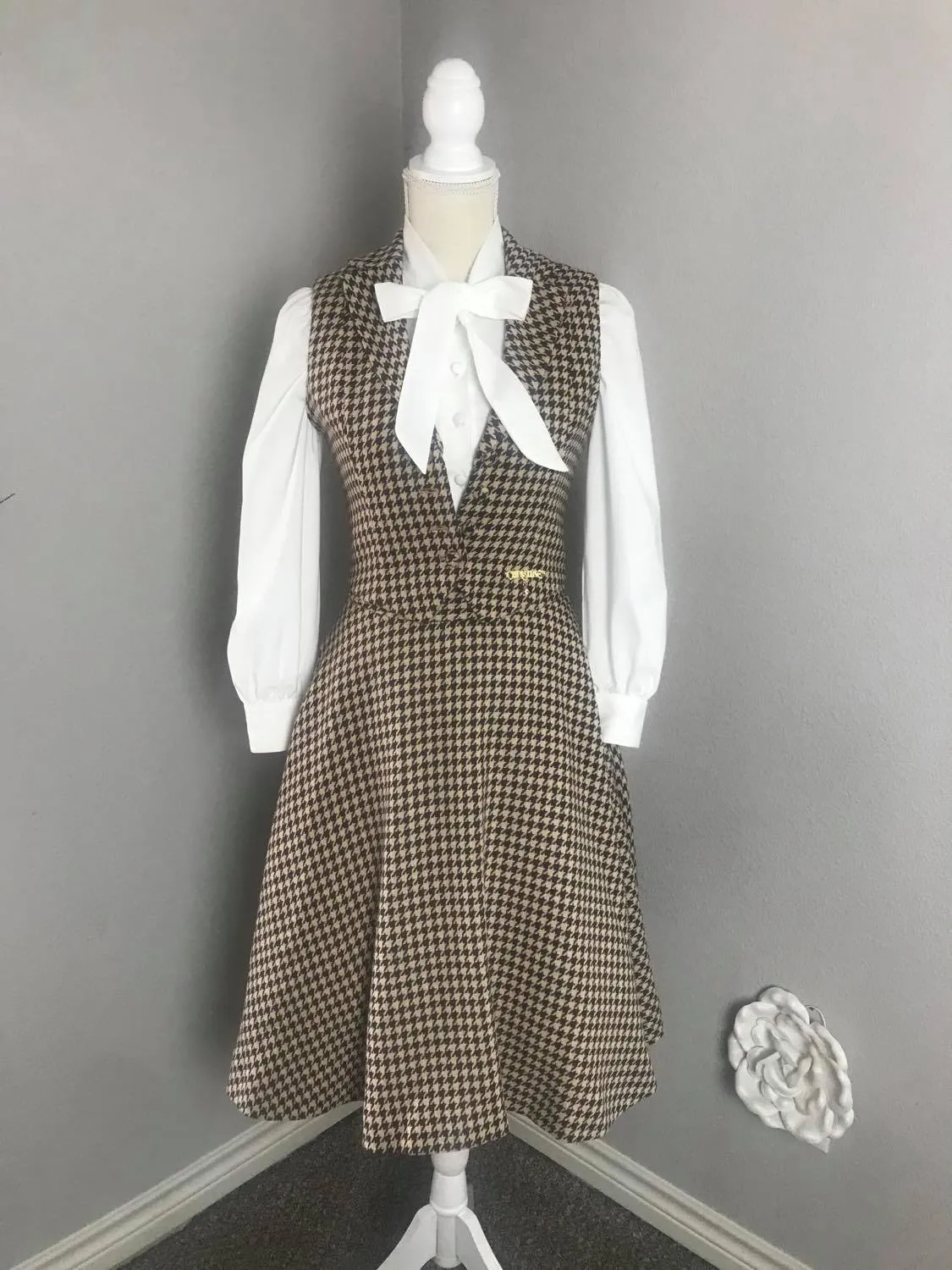 Lolita waistcoat set in Tweed