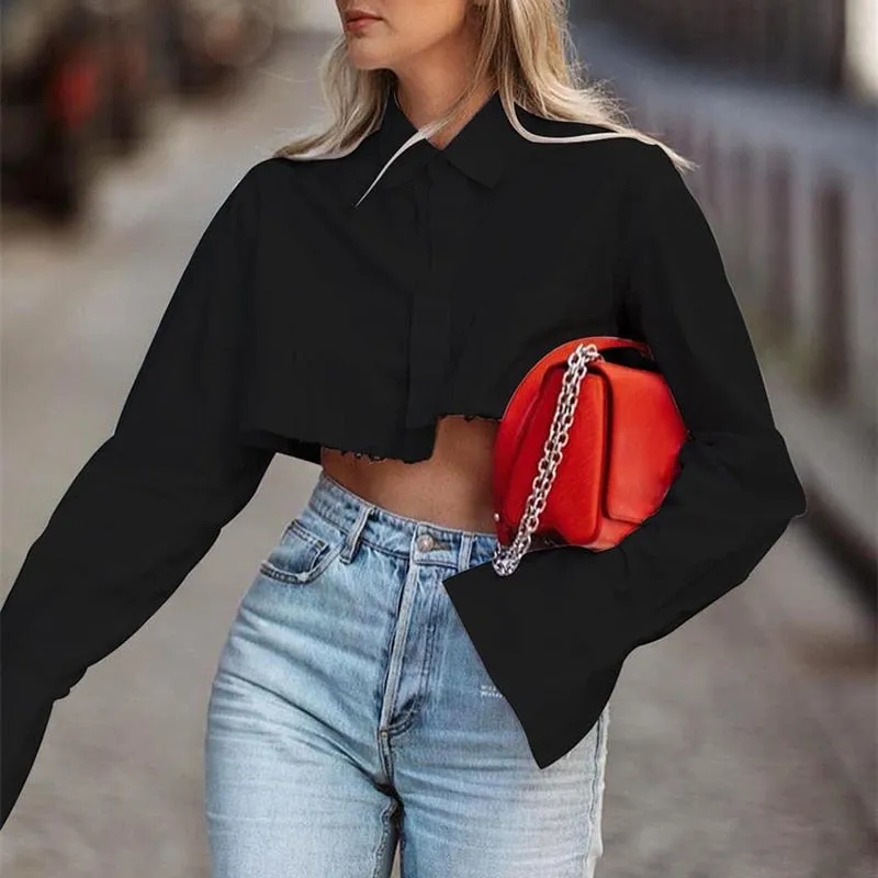 Marla Cuffed Crop Shirt