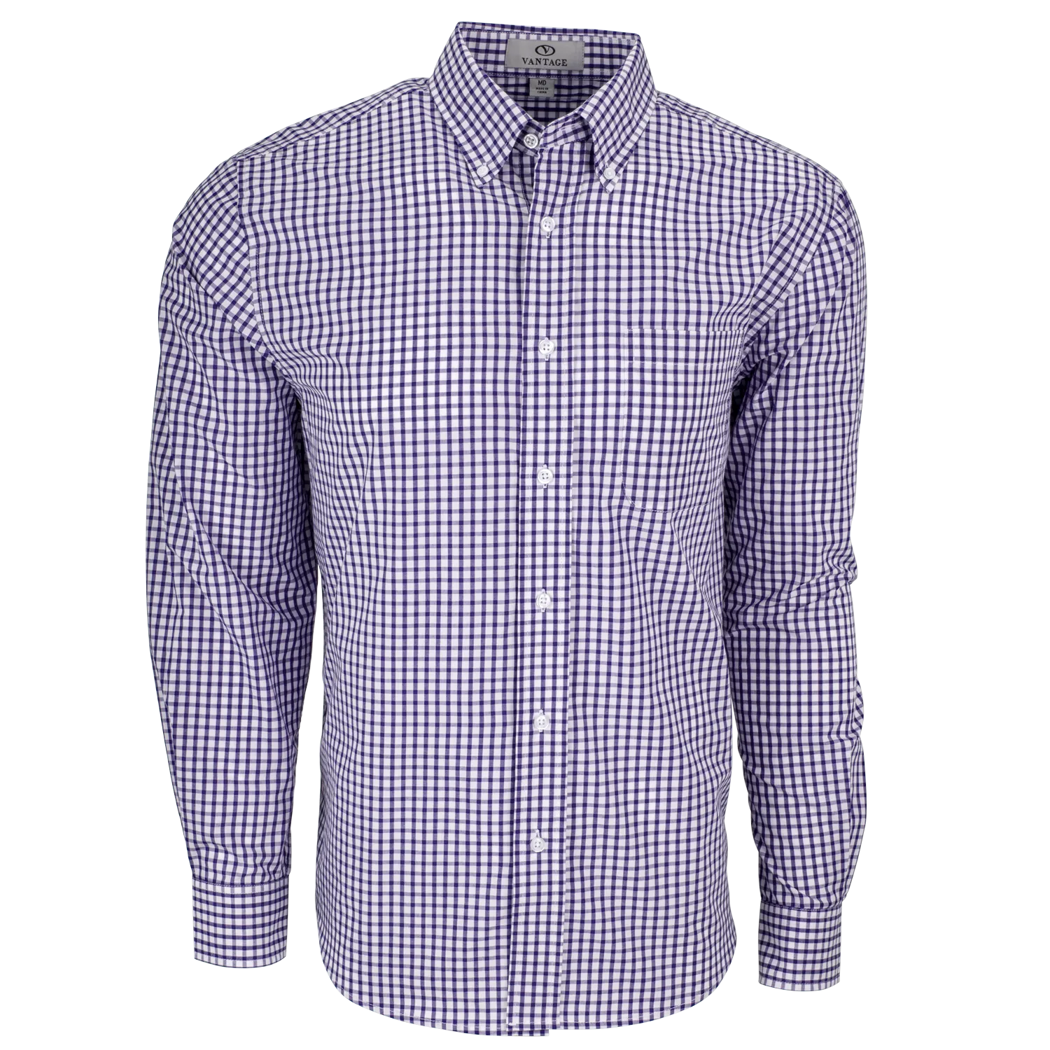 Men's Easy Care Gingham Check Shirt