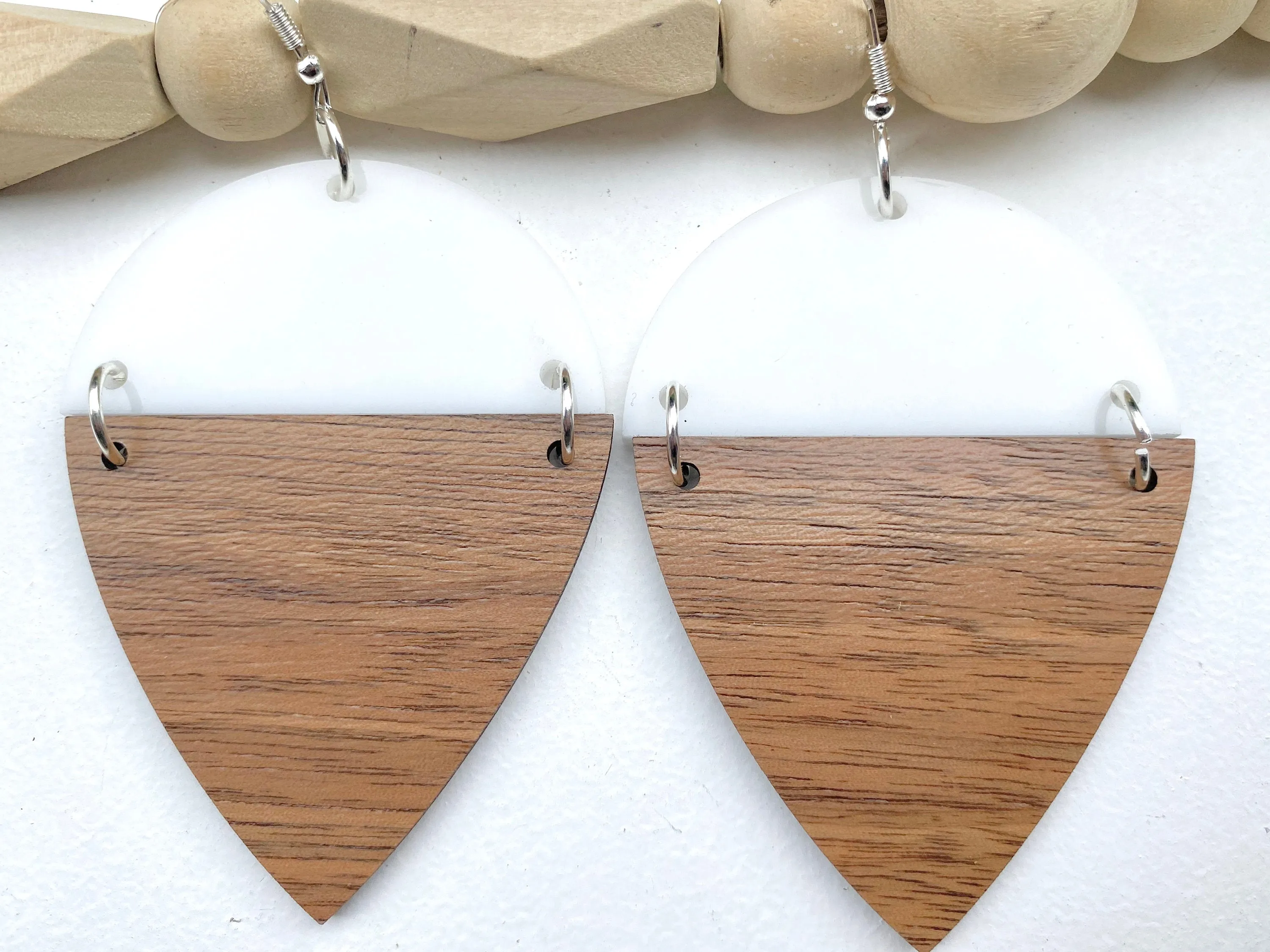 Minimalist Jewelry, Acrylic Earrings, Teardrop Earring, Casual Style, Boho, Teacher Appreciation Gift