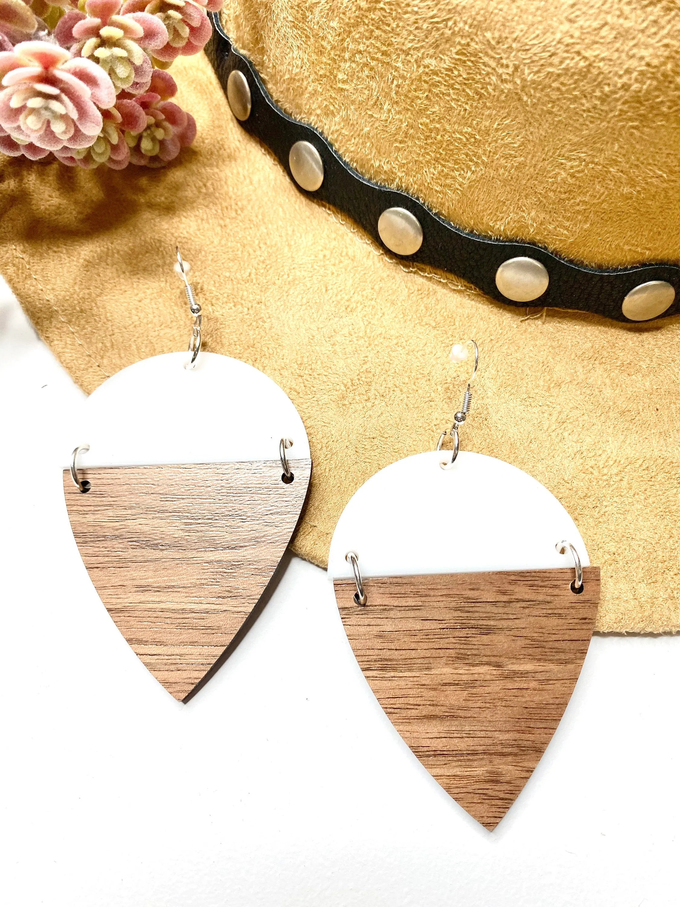 Minimalist Jewelry, Acrylic Earrings, Teardrop Earring, Casual Style, Boho, Teacher Appreciation Gift