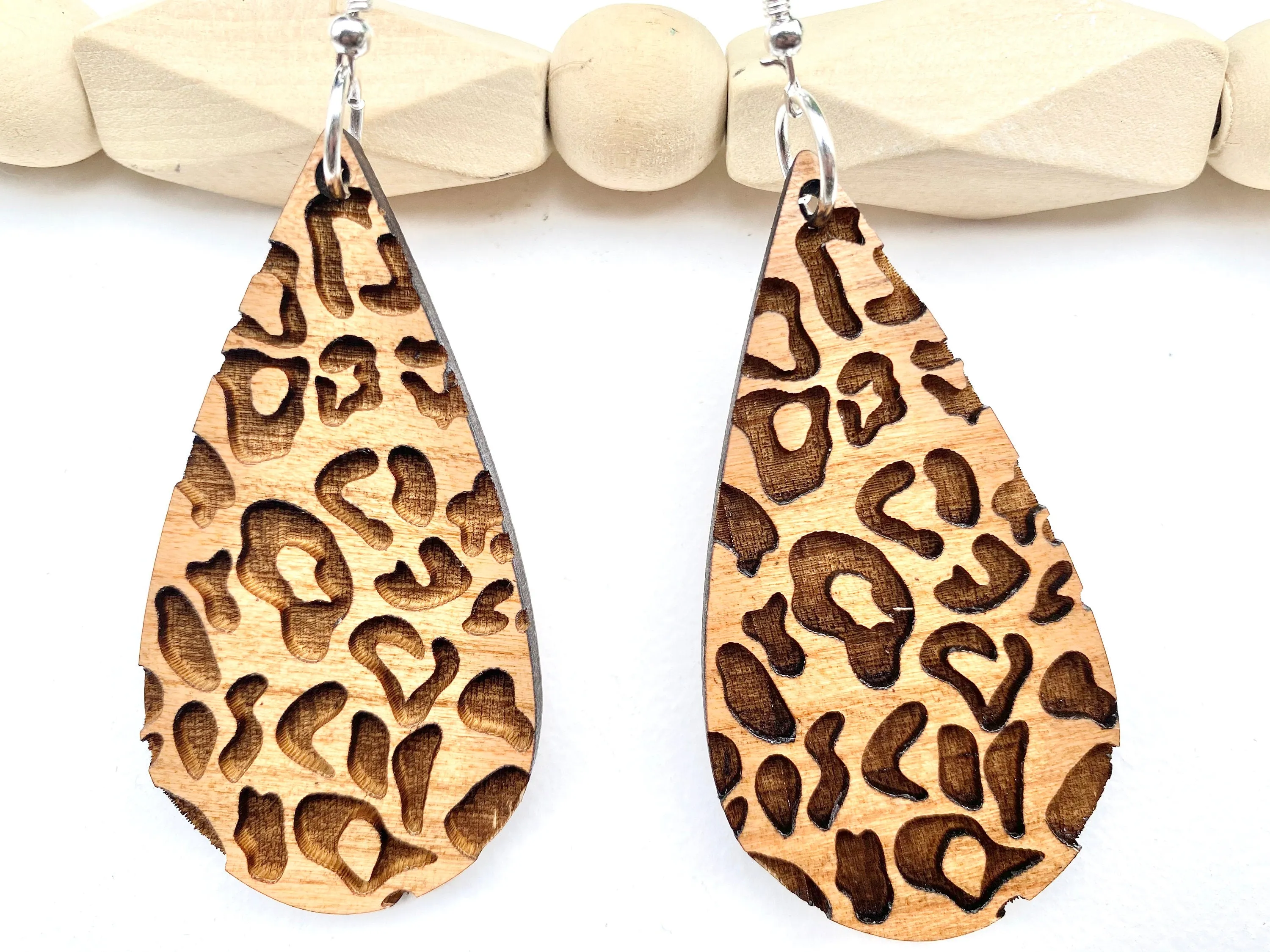 Minimalist Jewelry, Leopard Print Earrings, Animal Print Jewelry, Dangle Drop Earring, Casual Style, Boho, Teacher Appreciation Gift