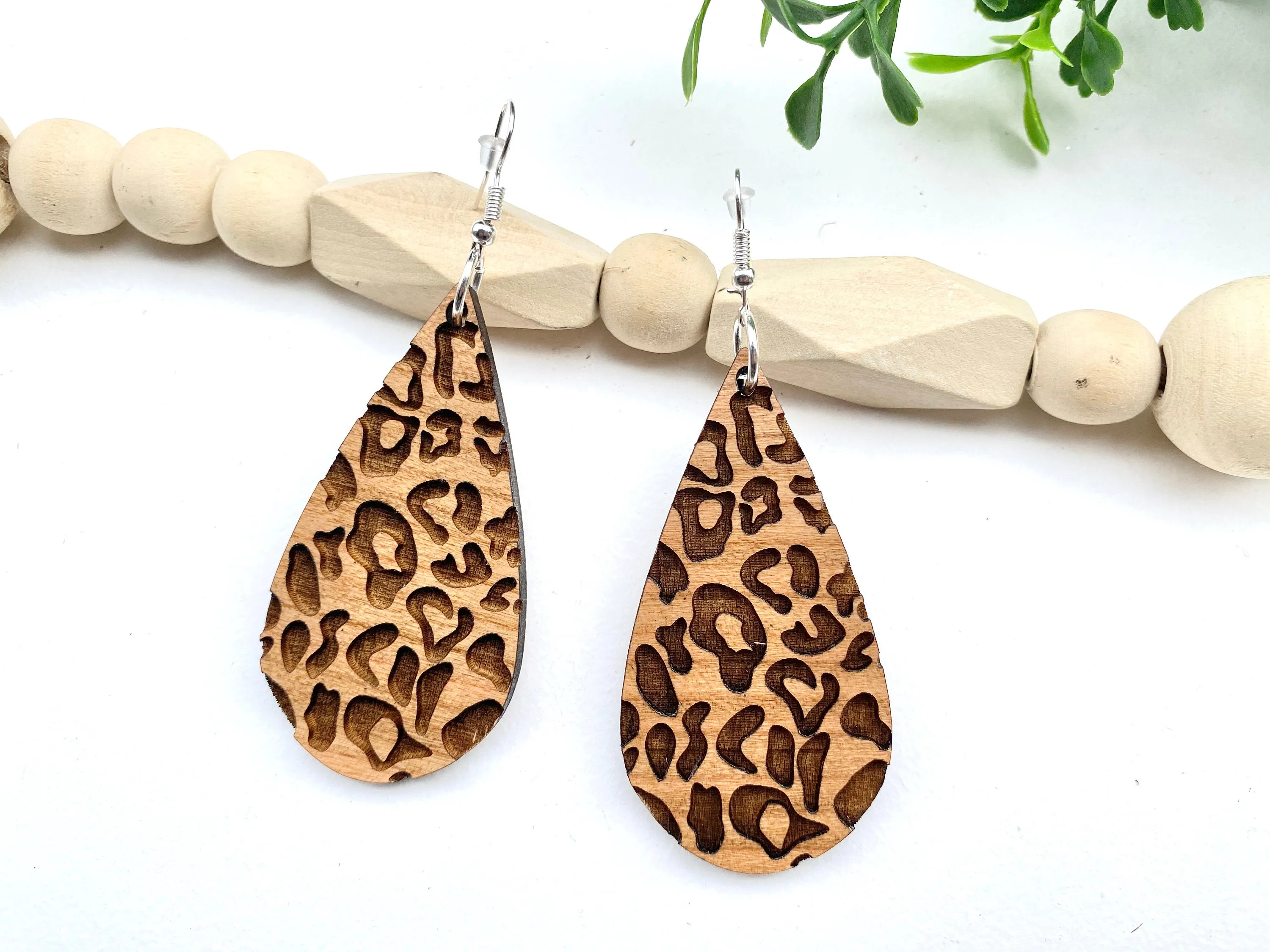 Minimalist Jewelry, Leopard Print Earrings, Animal Print Jewelry, Dangle Drop Earring, Casual Style, Boho, Teacher Appreciation Gift