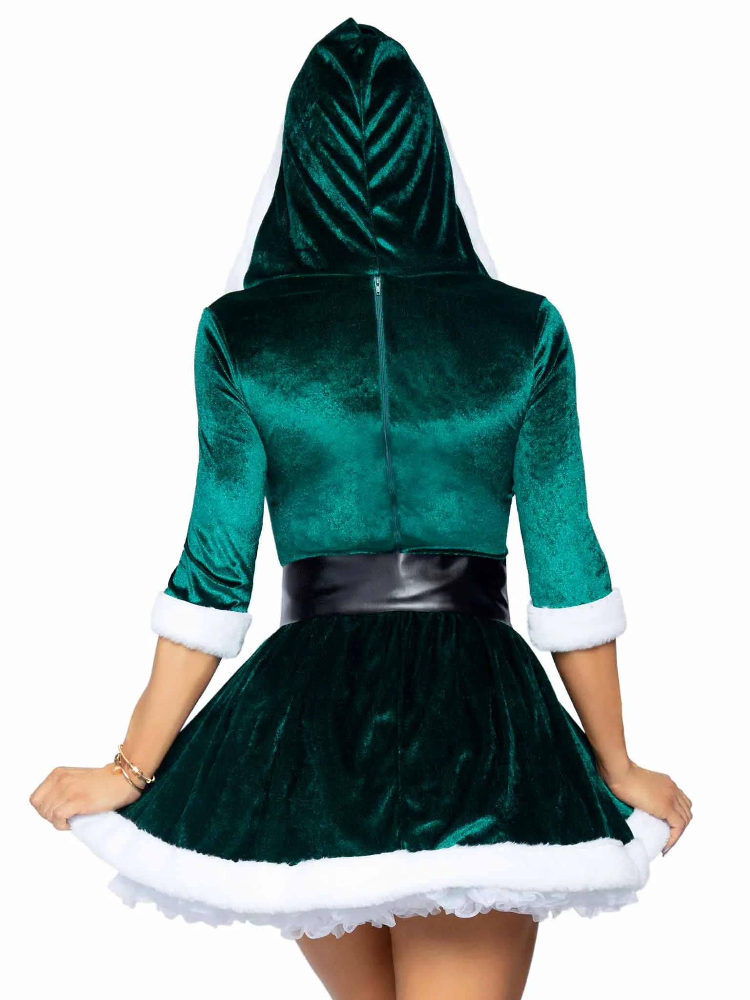 Mrs Claus Ladies Green Christmas Costume - Leg Avenue