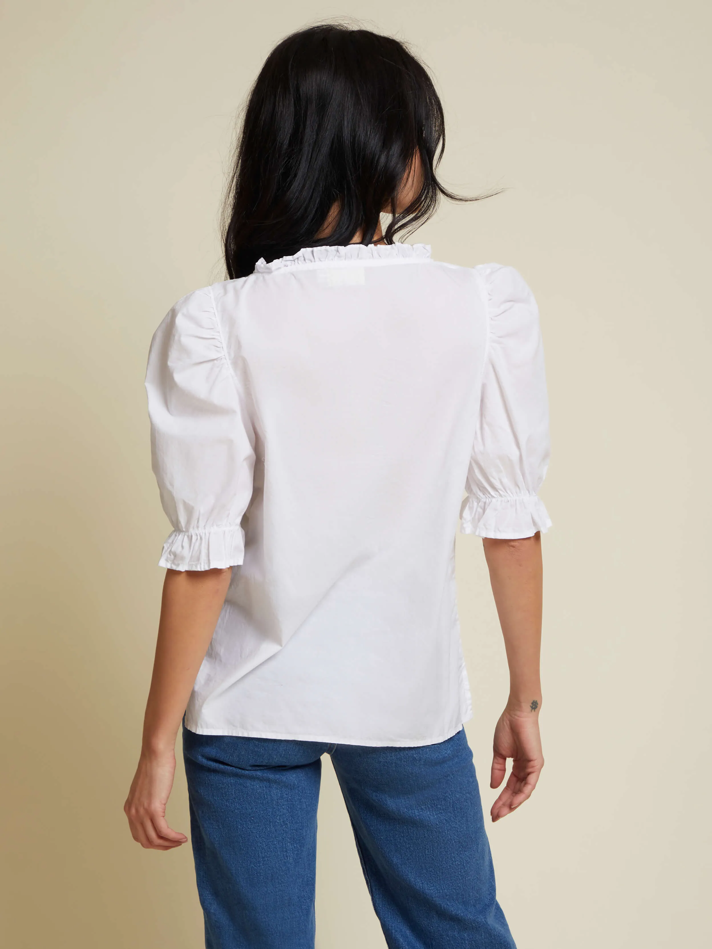 Nation LTD - Bernadette Sweetheart Blouse in White