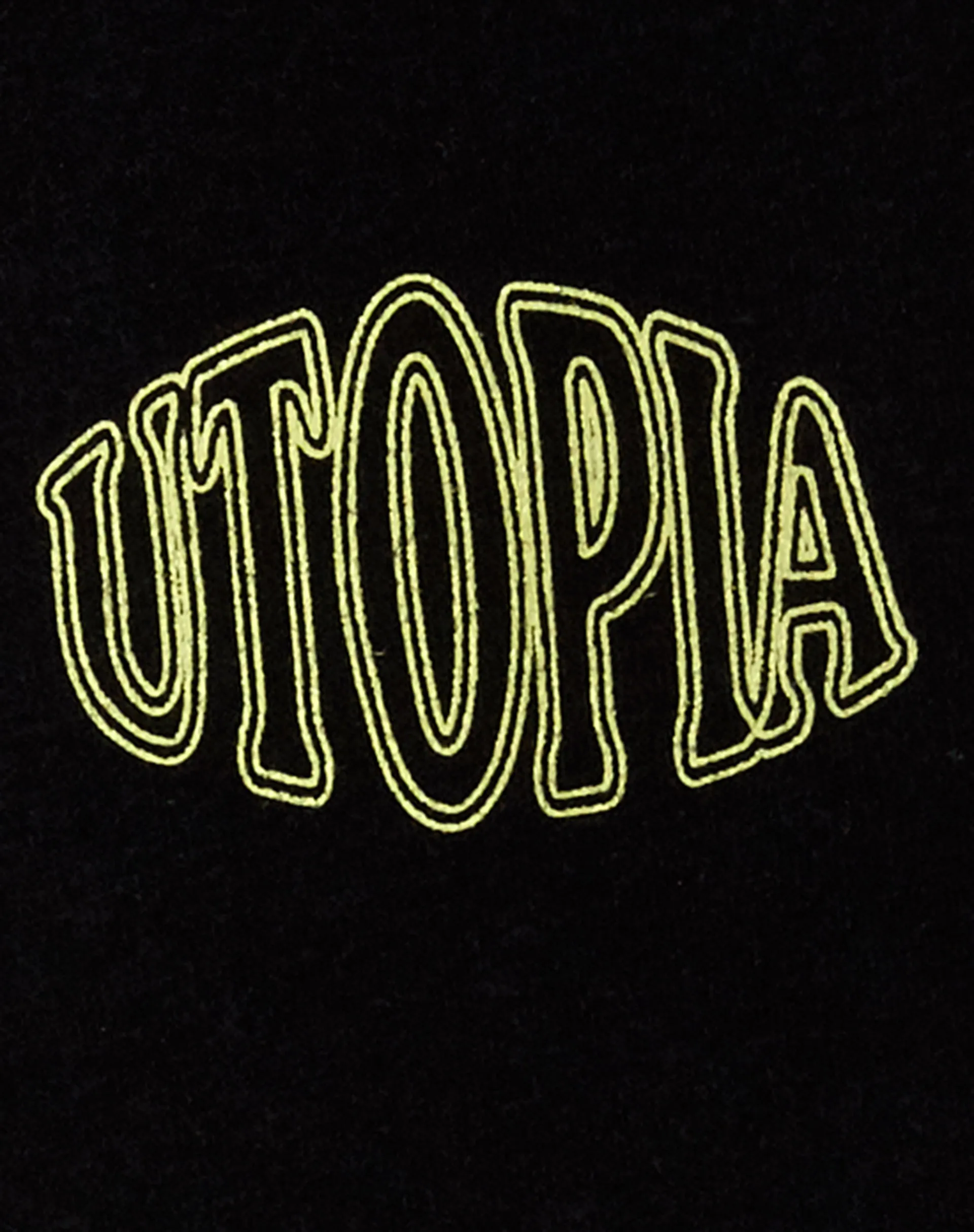 Oversize Hoodie in Black Utopia