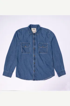 Pacific Denim Shirt - Washed Blue