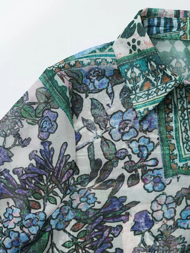 Patchwork Printed Shirt