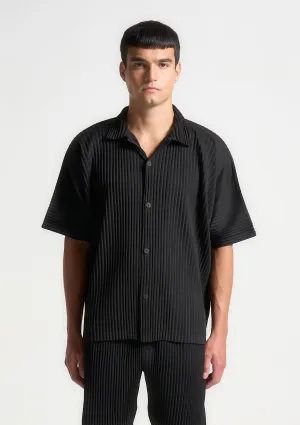 Pleated Shirt - Black