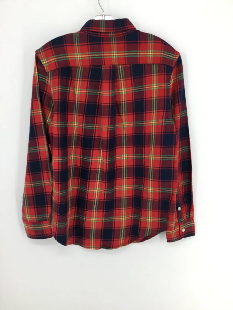 Ralph Lauren Child Size 10 Red Plaid Shirt - boys