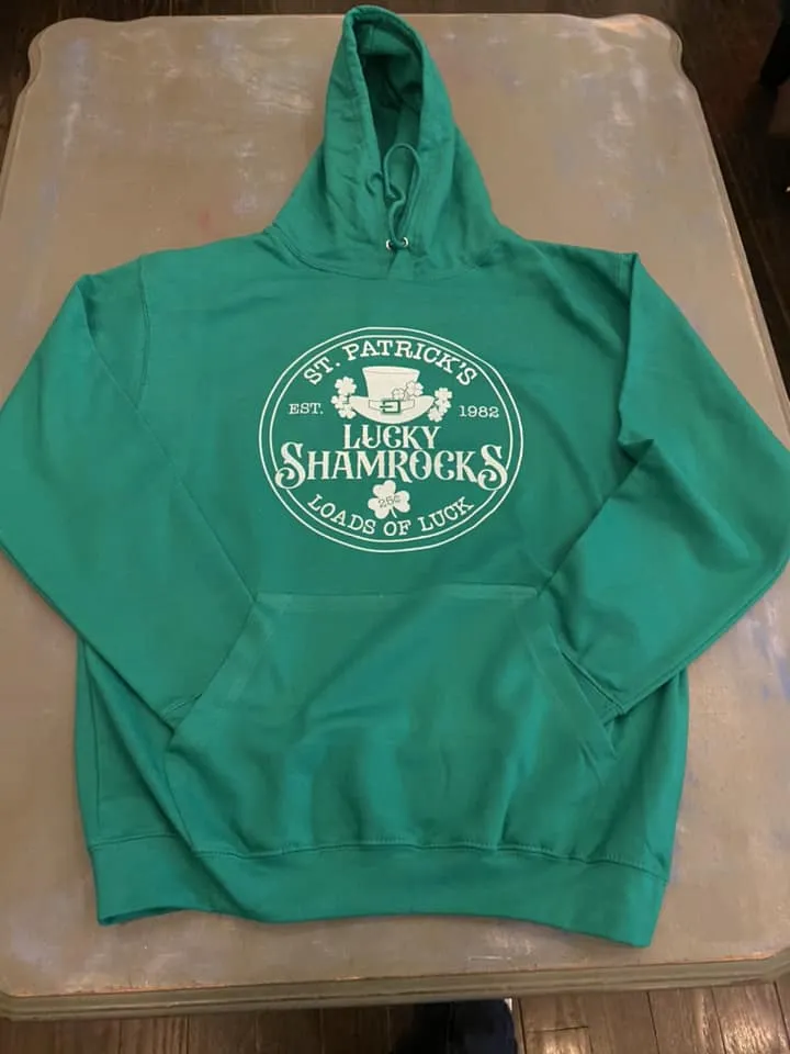 ST. PATRICK'S LUCKY SHAMROCK - HOODIE - DTG