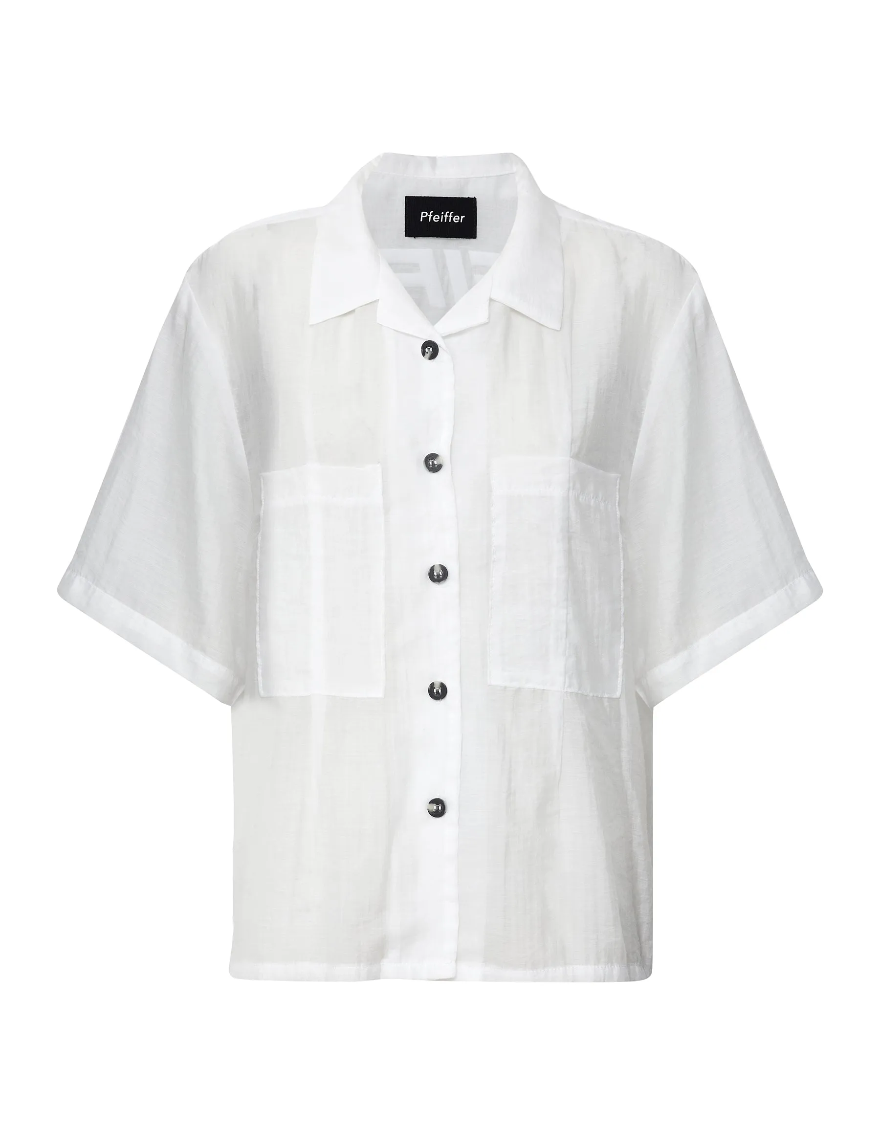 TERRAZZA SHEER SHIRT | POWDER