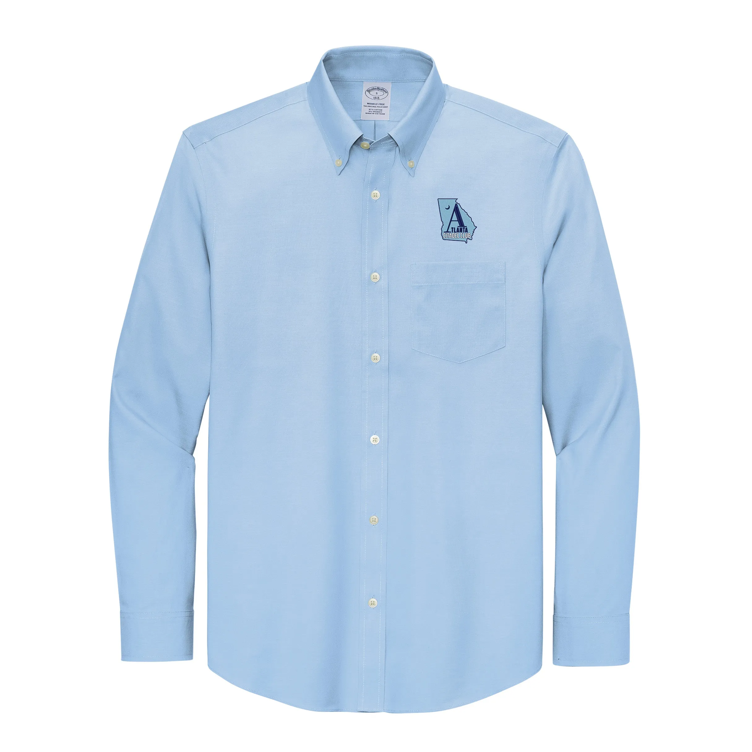 The Citadel , Atlanta Citadel Club, Brooks Brothers® Wrinkle-Free Stretch Pinpoint Shirt