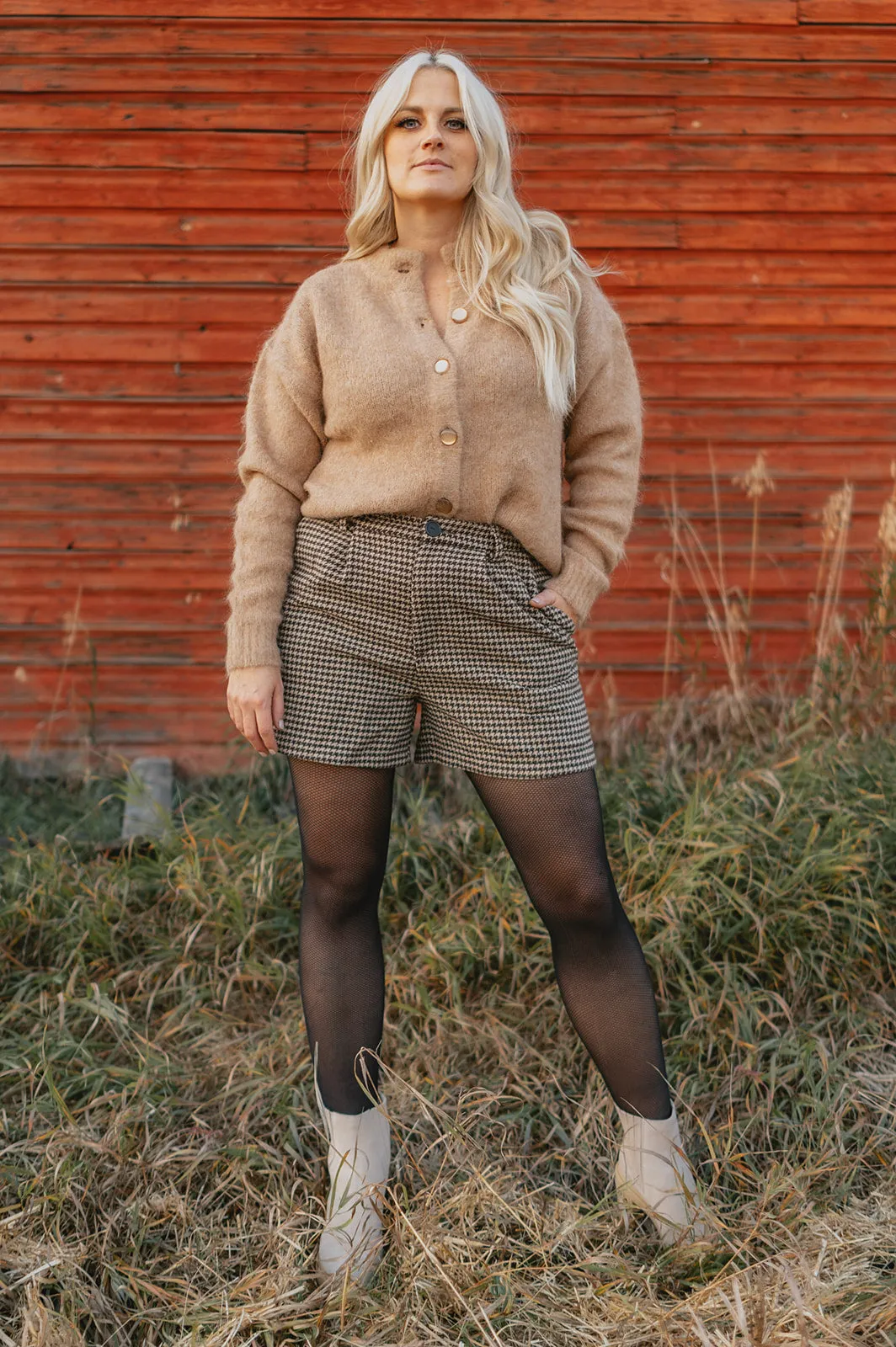 The Estelle Vintage Shorts - Coffee