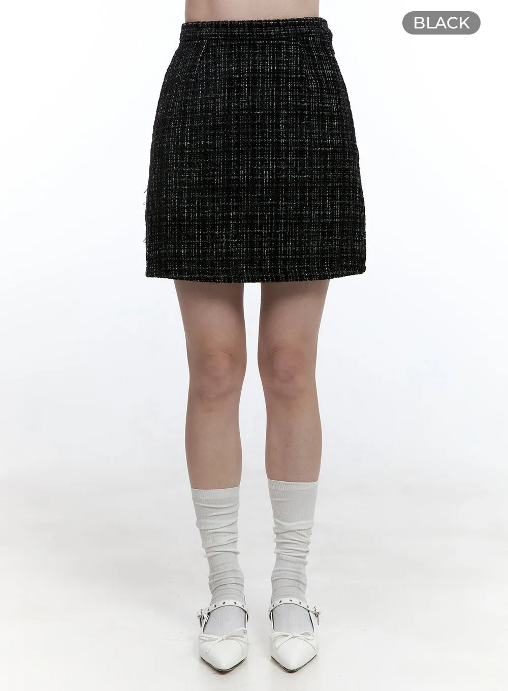 Tweed Mini Skirt OO429