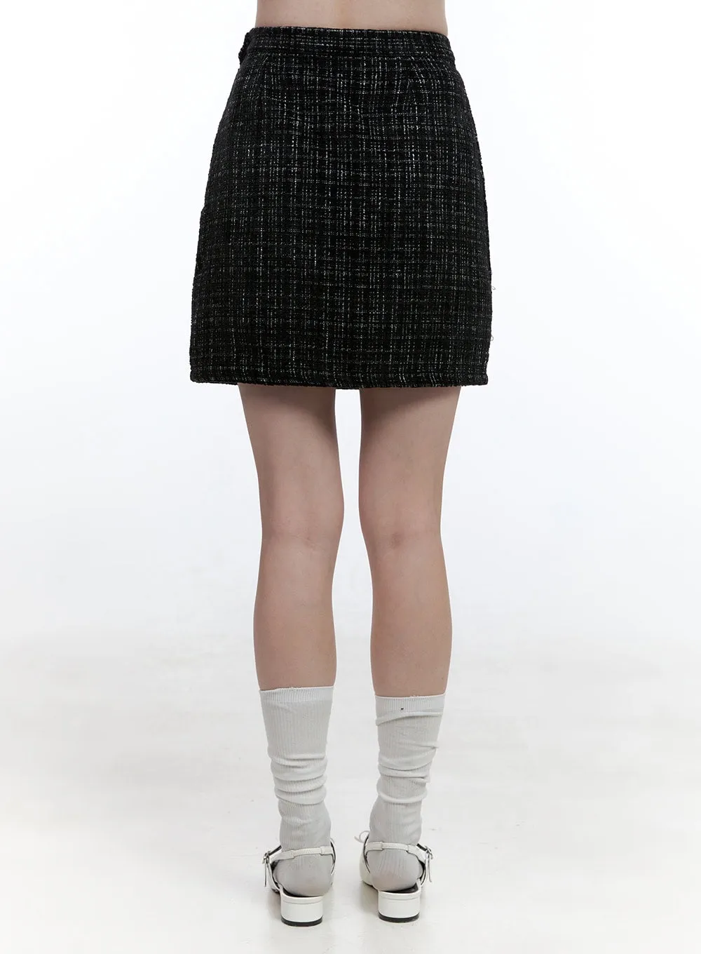 Tweed Mini Skirt OO429