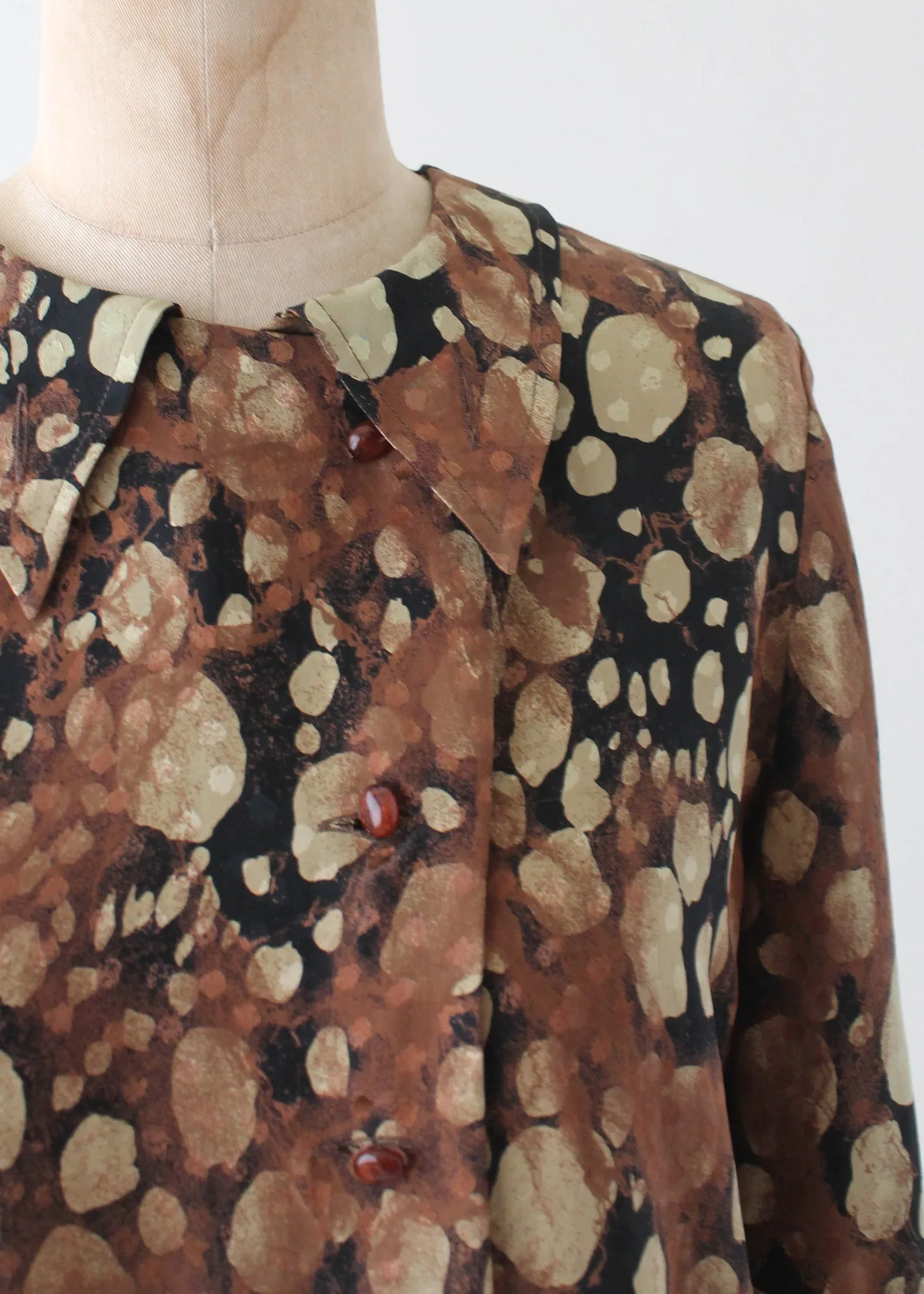 Vintage 1990s Valentino Silk Print Blouse