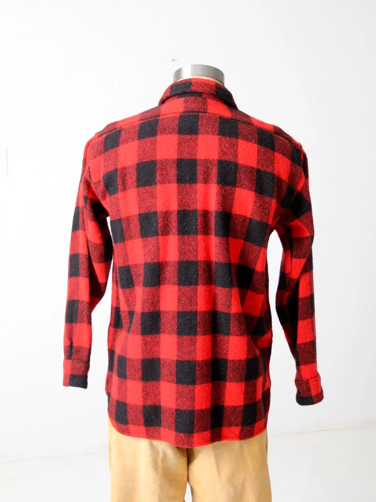 vintage 60s Montgomery Ward buffalo plaid shirt