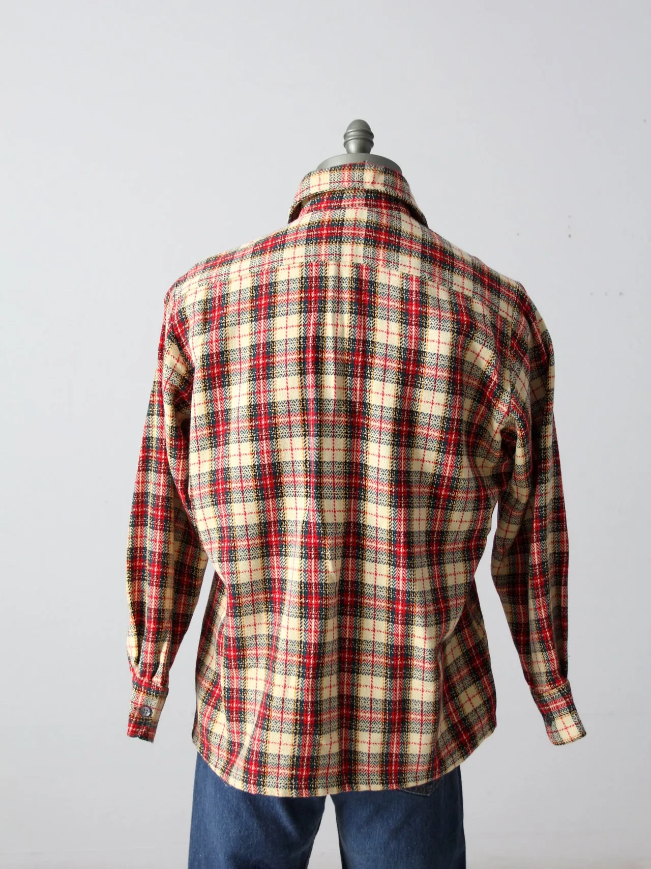 vintage 70s plaid shirt