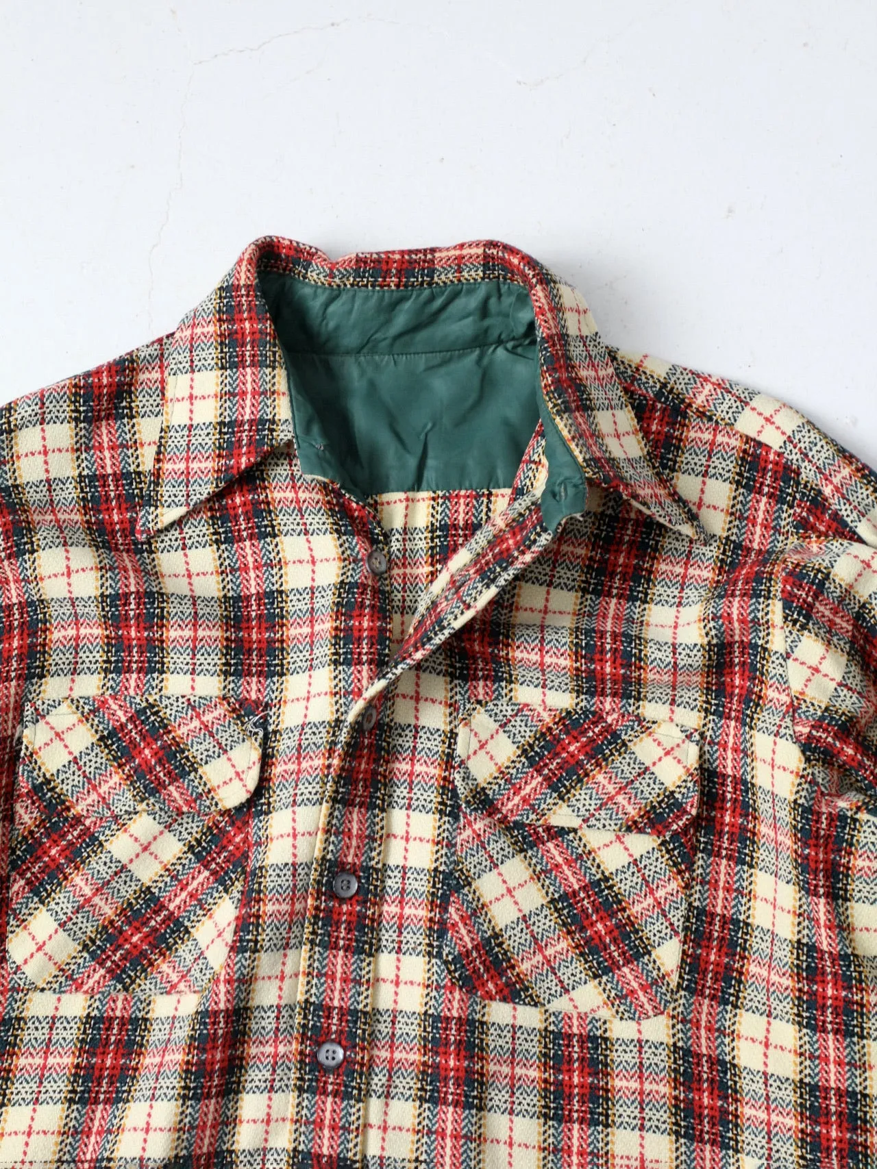 vintage 70s plaid shirt