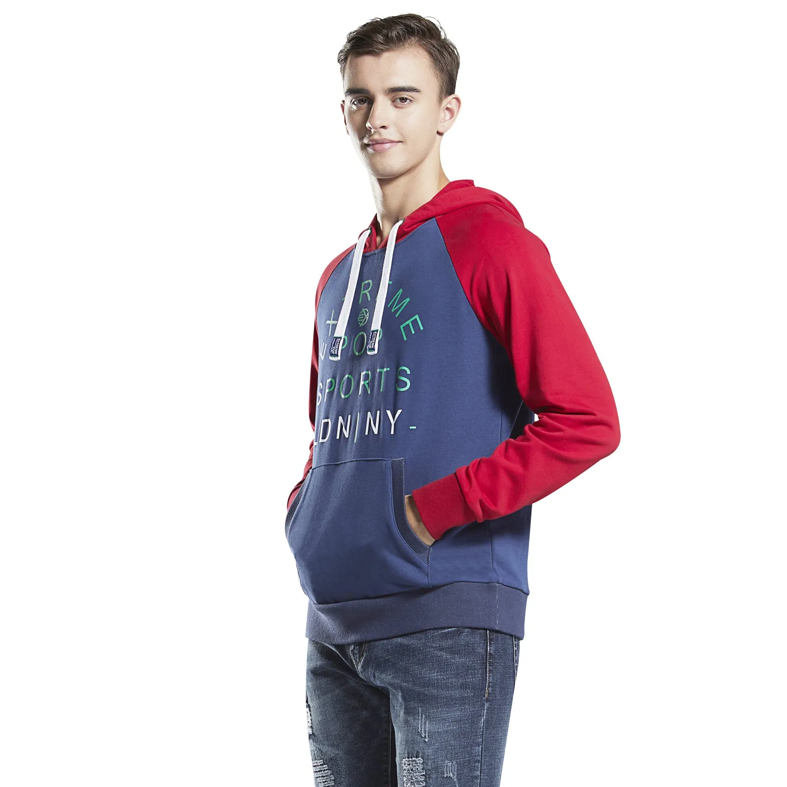 Washed Raglan Hoodie Sweatshirt