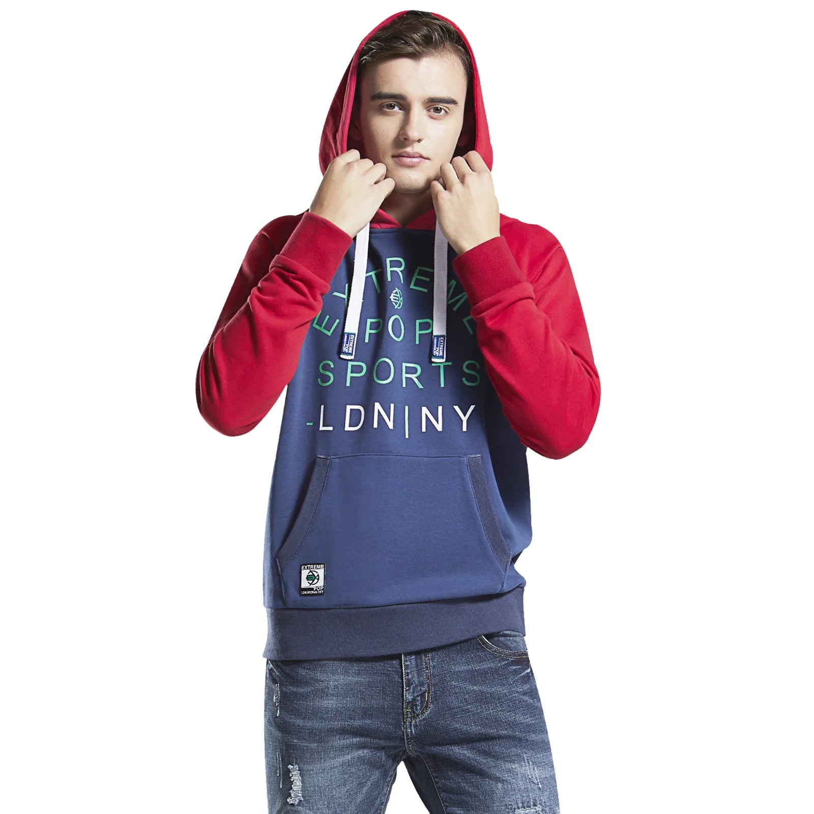 Washed Raglan Hoodie Sweatshirt