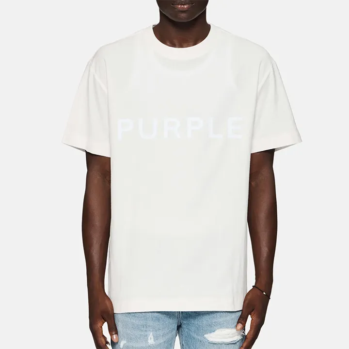 Wordmark Textured Tee (White) - PP104JWCM224